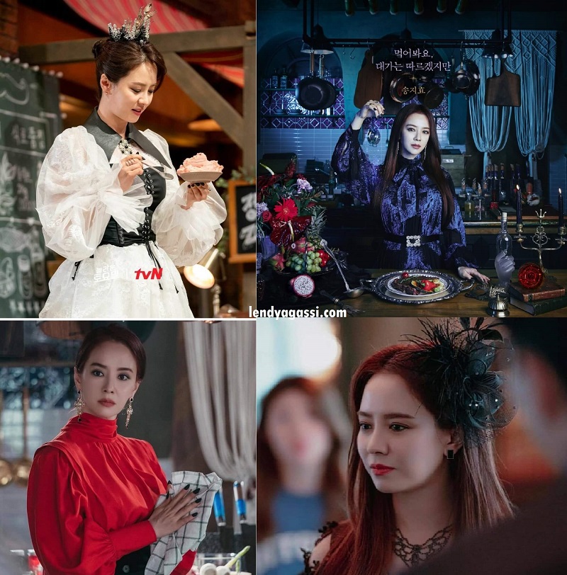 Outfit Song Ji Hyo dalam drama The Witch's Diner yang patut dikagumi