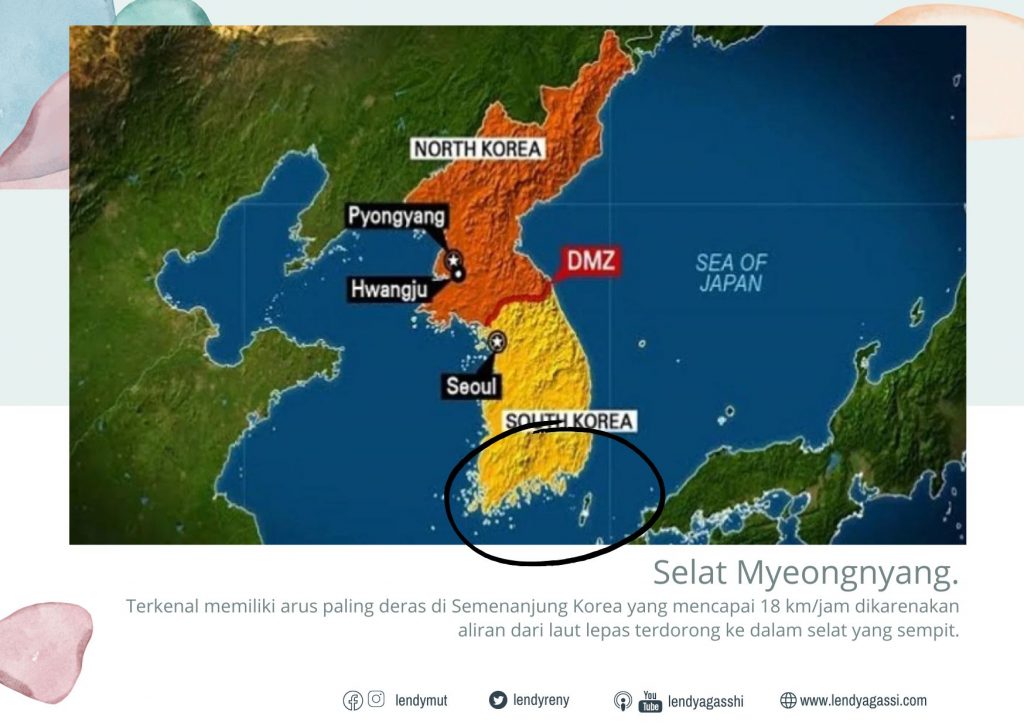 Dimana selat Myeongnyang Korea Selatan