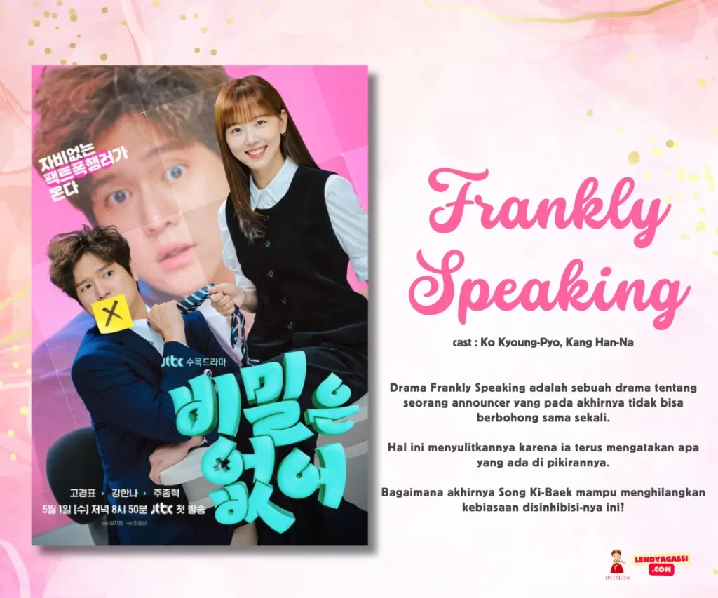 Review Sinopsis Ending Drama Frankly Speaking 비밀은 없어 2024